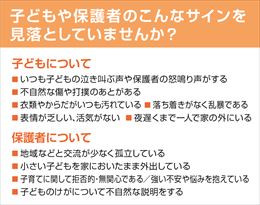 子どもや保護者のこんなサインを見落としていませんか？